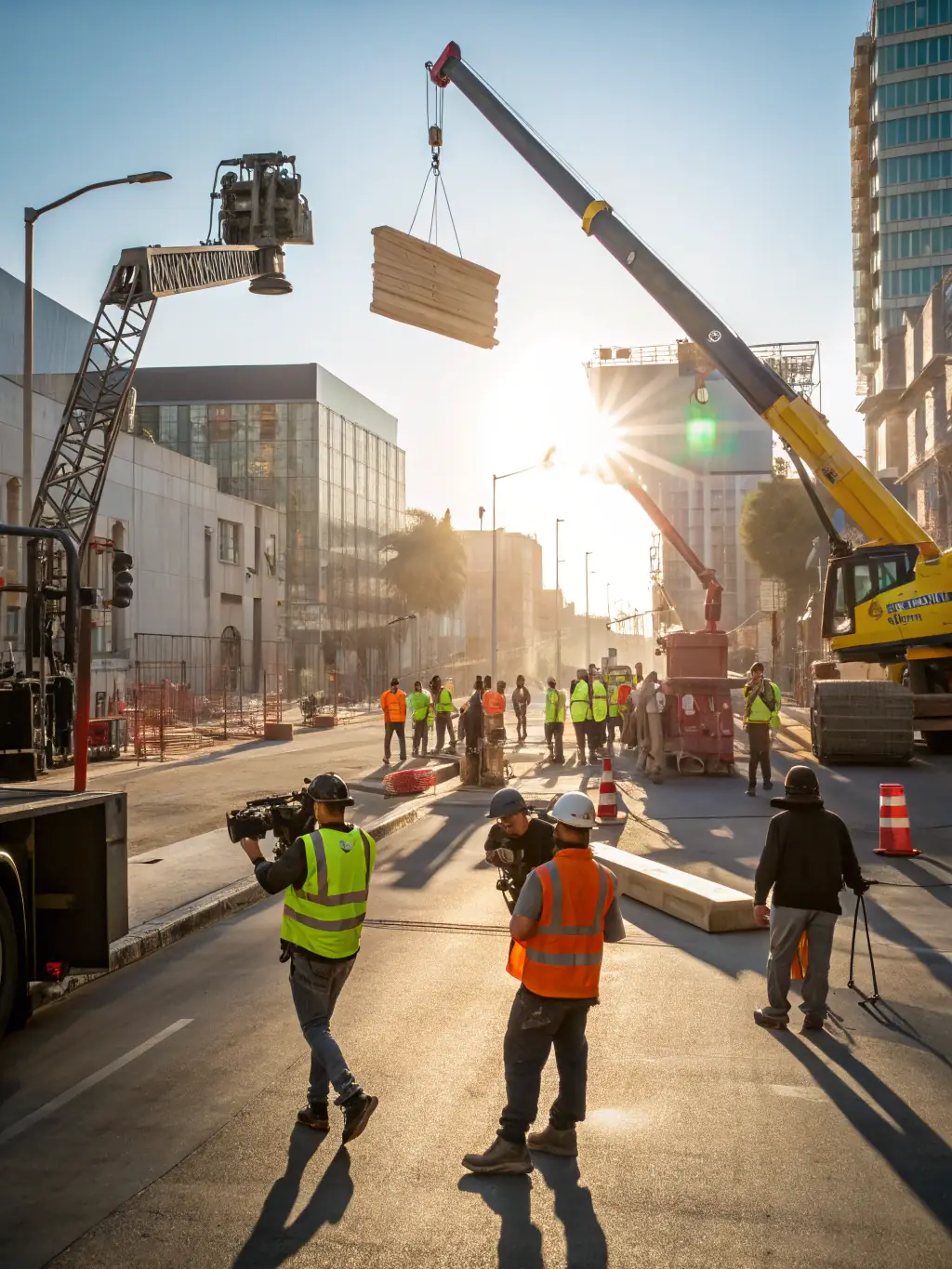 A construction site with workers, representing Root Recruiting's specialization in construction industry recruitment.